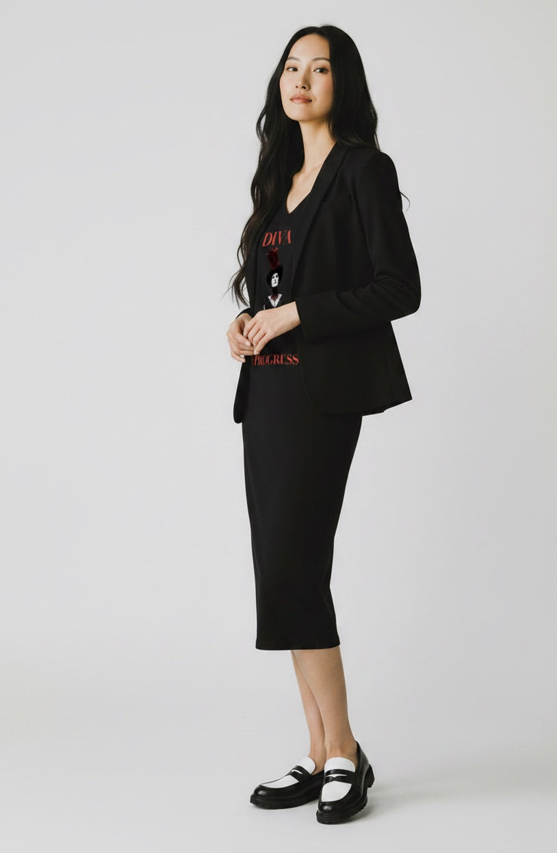 V-Neck Maxi Dress — DIVA IN PROGRESS | Dark Feminine Fashion