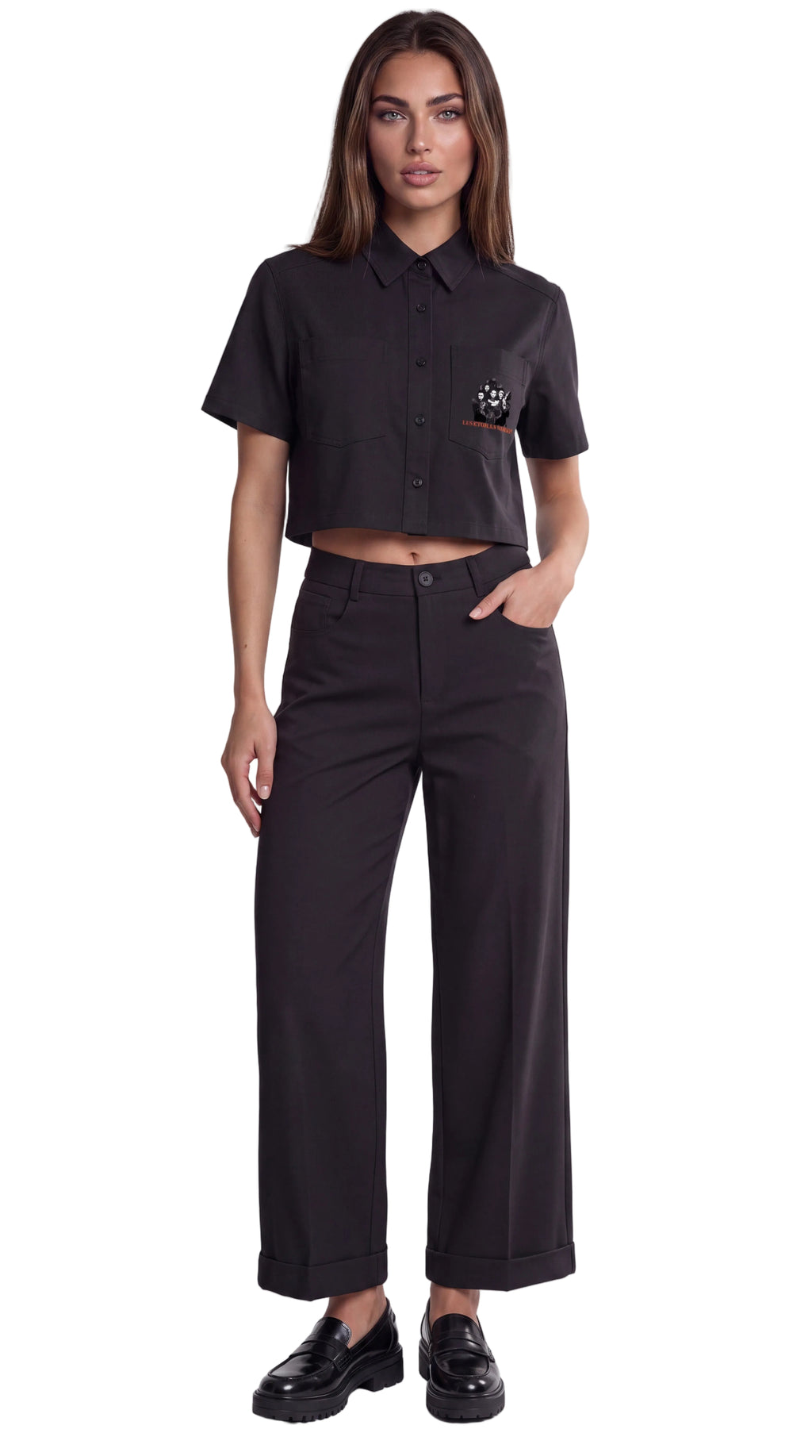 Women’s Crop Short Sleeve Shirt | DIVA IN PROGRESS