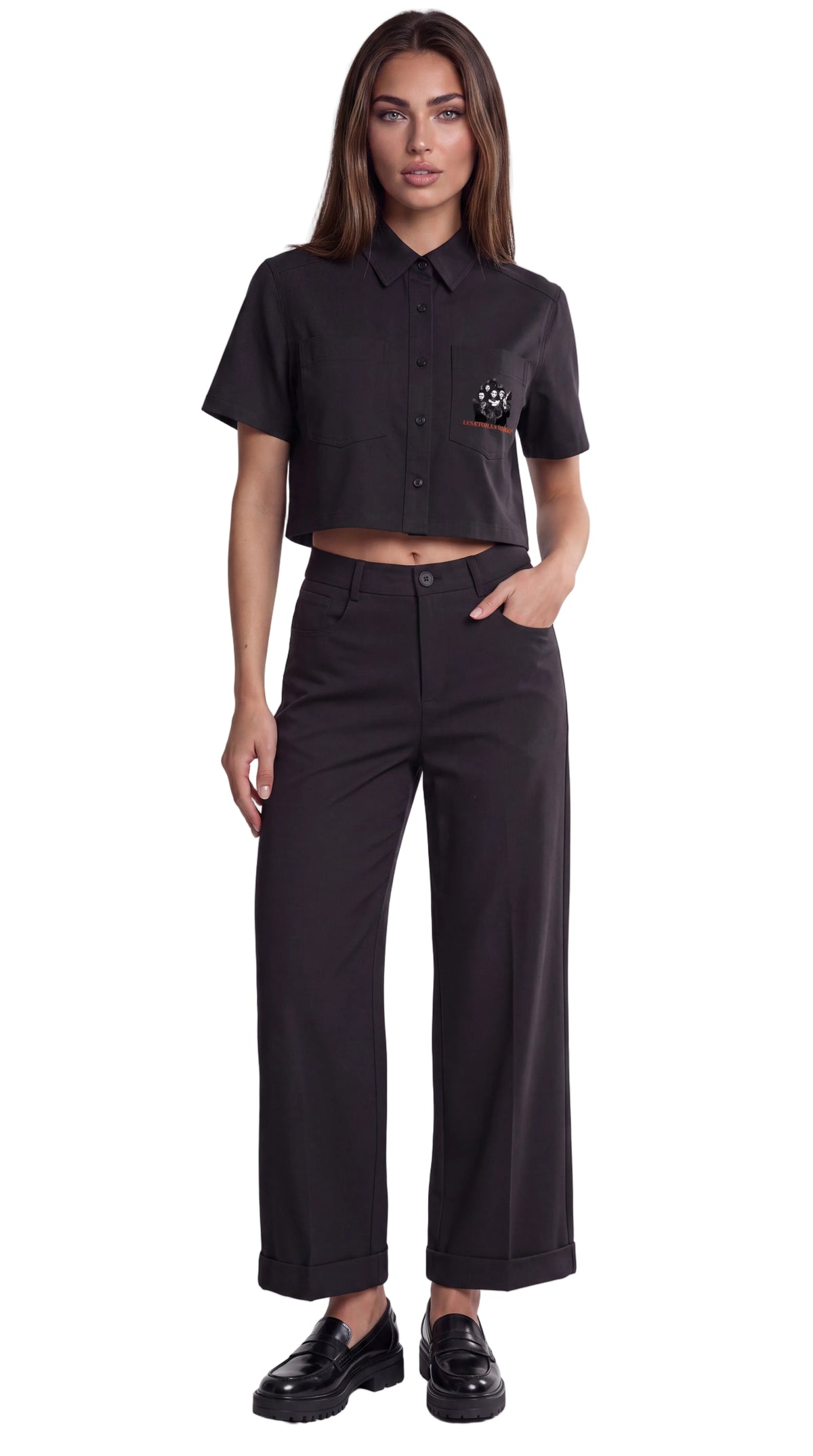 Women’s Crop Short Sleeve Shirt | DIVA IN PROGRESS