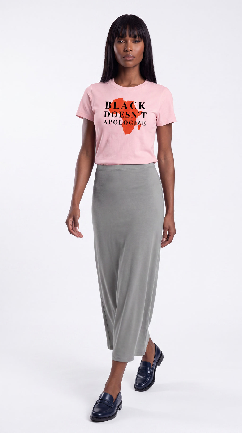 Women's Slim Fit Crewneck Tee | BLACK DOESN'T APOLOGIZE
