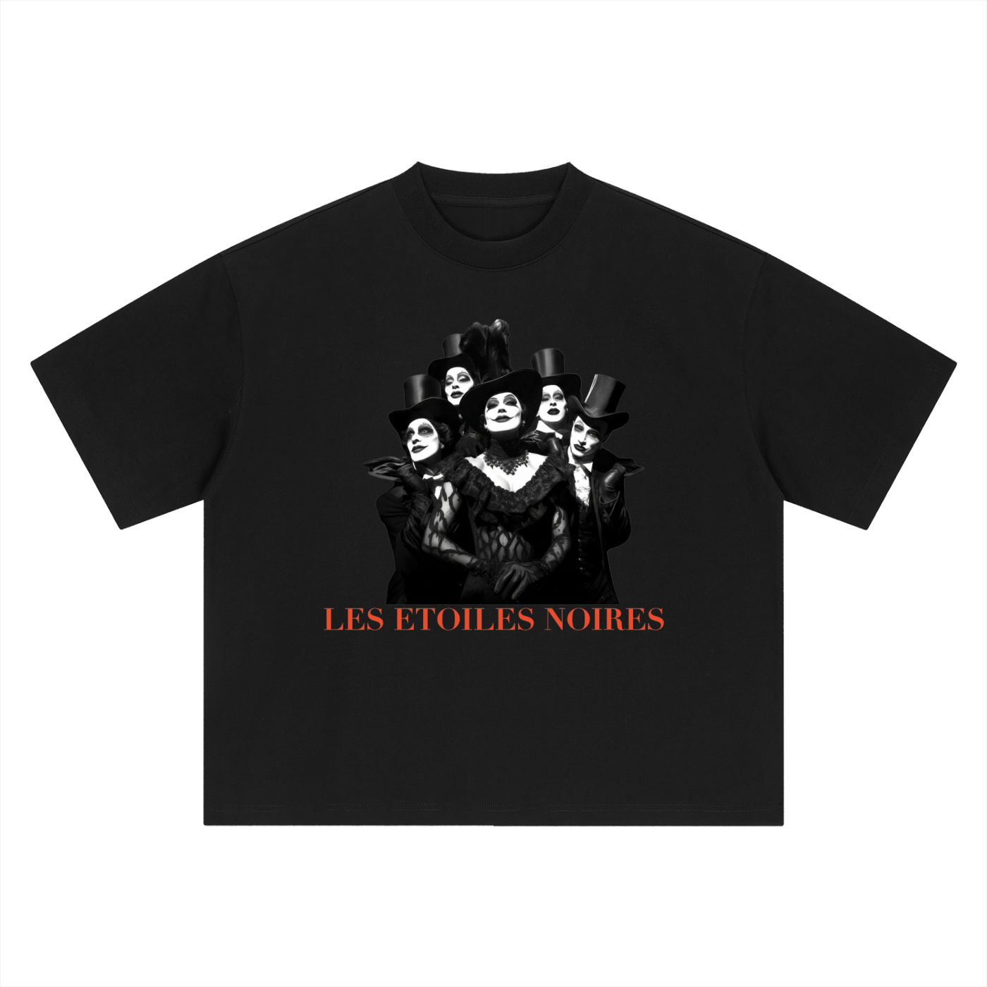Oversized Graphic Tee — LES ÉTOILES NOIRES | Noir Streetwear