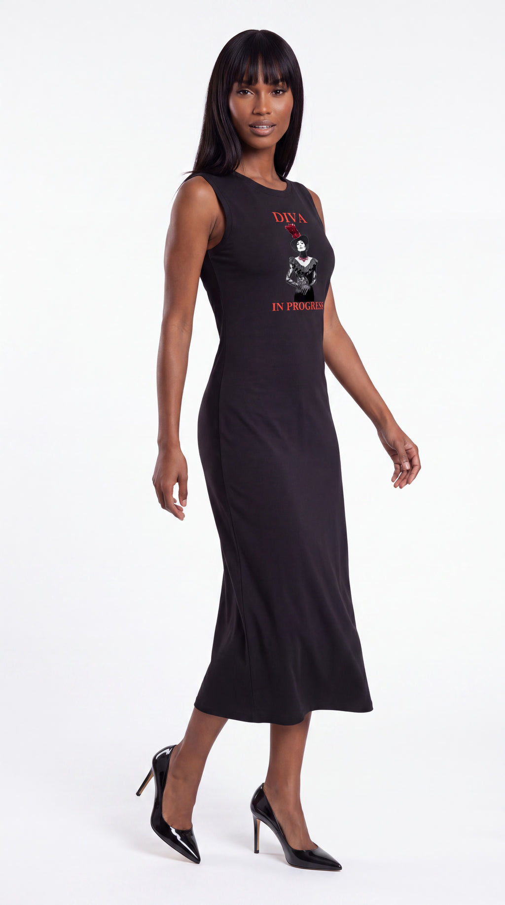 Women’s Ruched Sleeveless Dress | DIVA IN PROGRESS