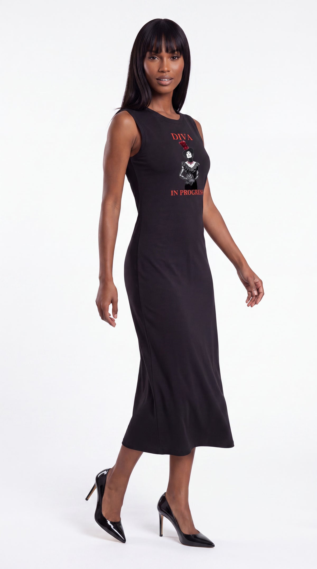 Women’s Ruched Sleeveless Dress | DIVA IN PROGRESS