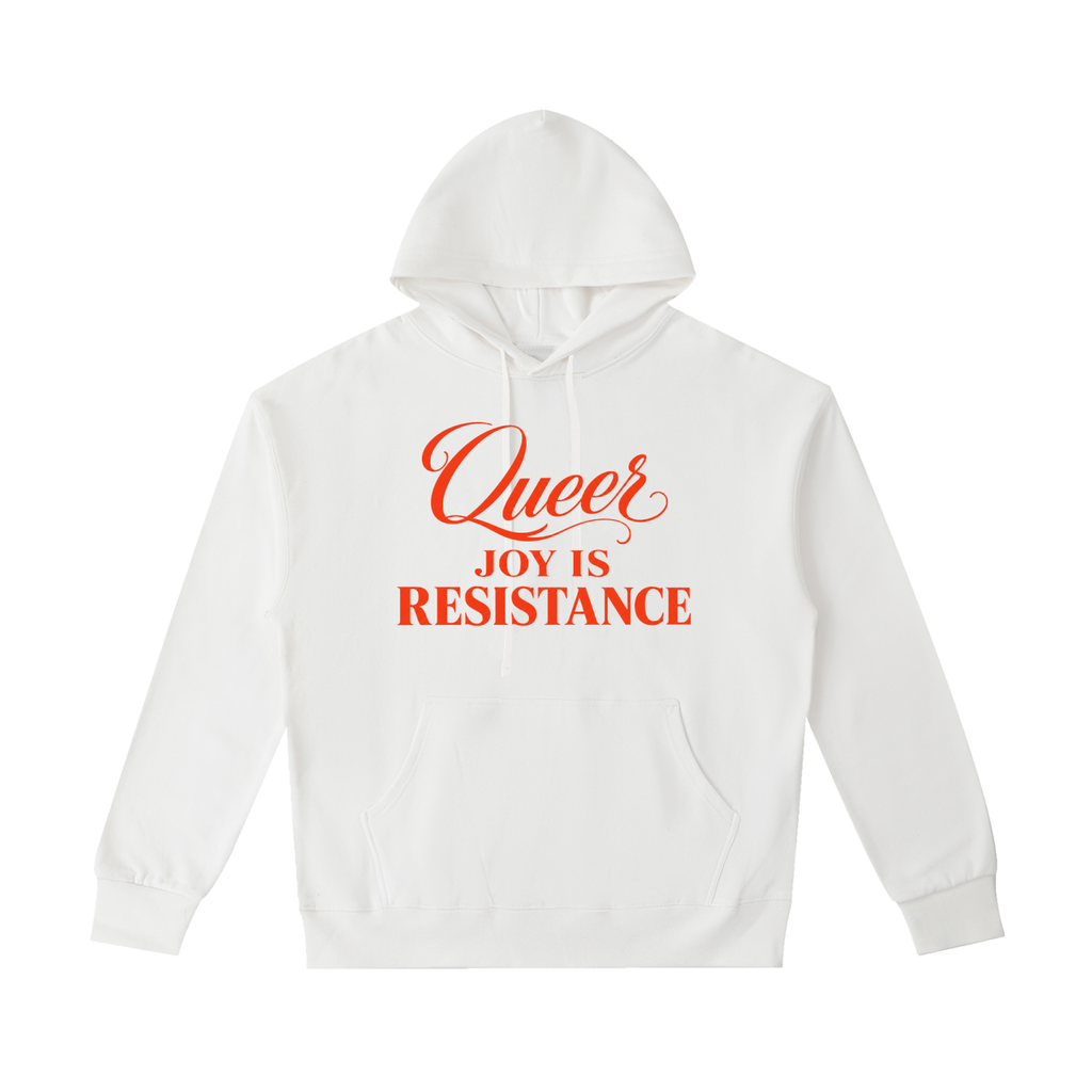 Unisex Heavyweight 100% Cotton Hoodie | QUEER JOY IS RESISTANCE