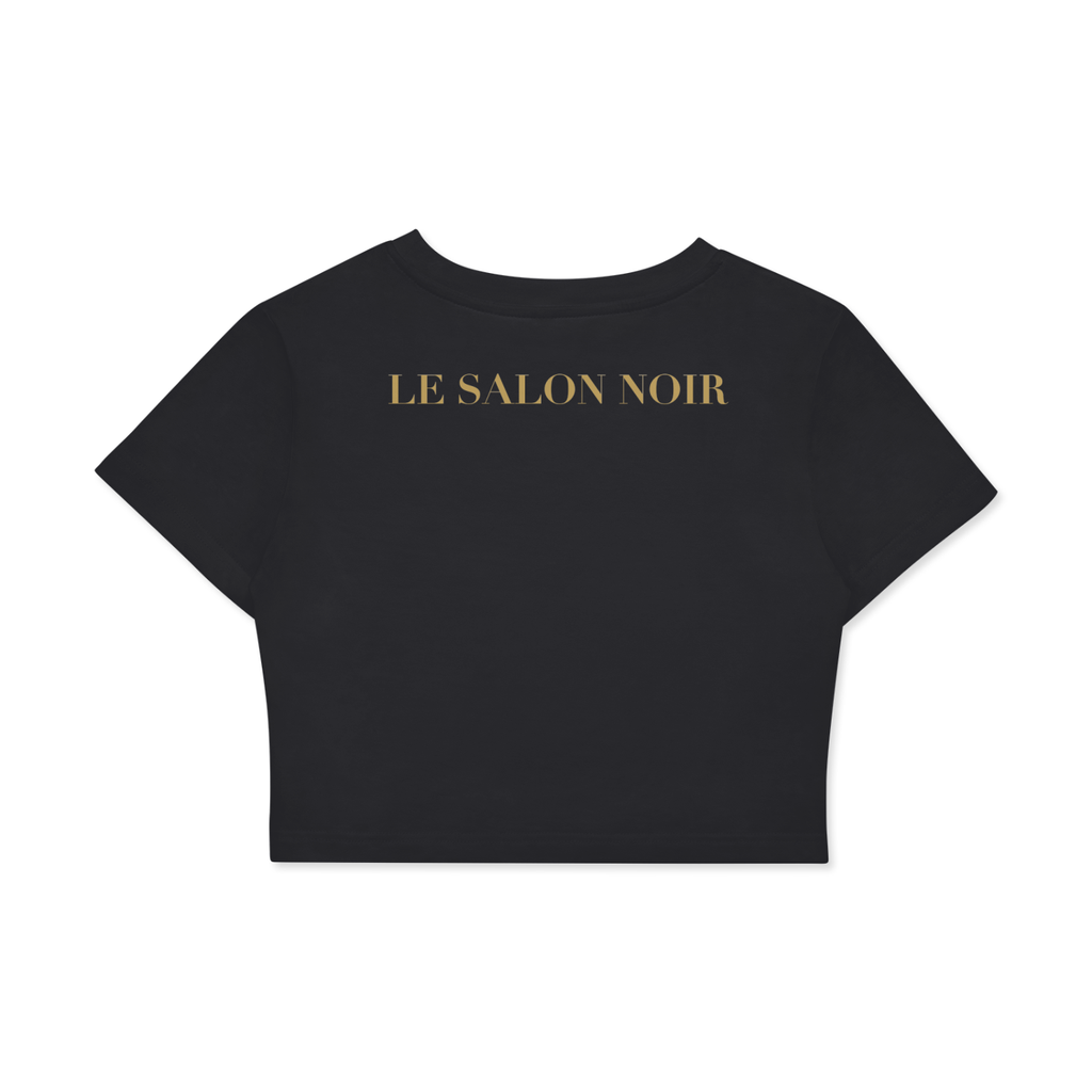 Fitted Crop Graphic Tee — DIVA IN PROGRESS | Noir Aesthetic