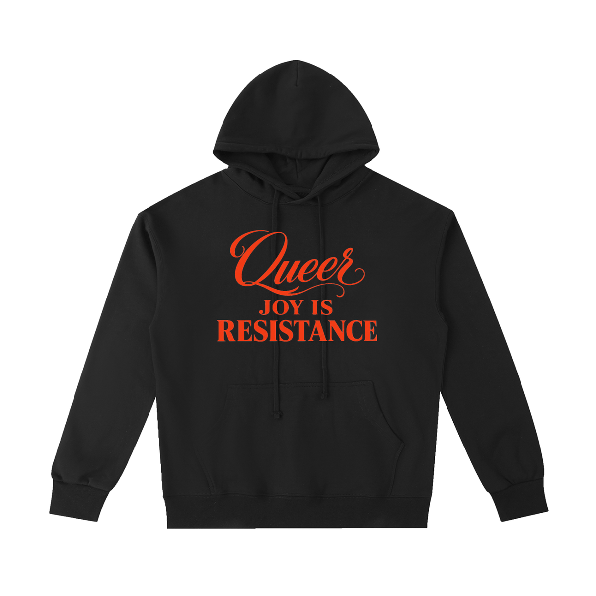 Unisex Heavyweight 100% Cotton Hoodie | QUEER JOY IS RESISTANCE