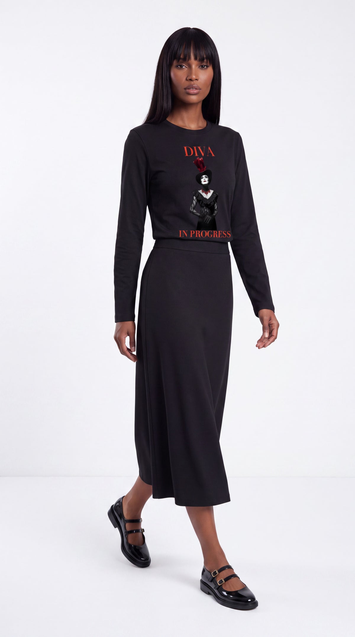 Unisex Heavyweight Long Sleeve Tee | DIVA IN PROGRESS