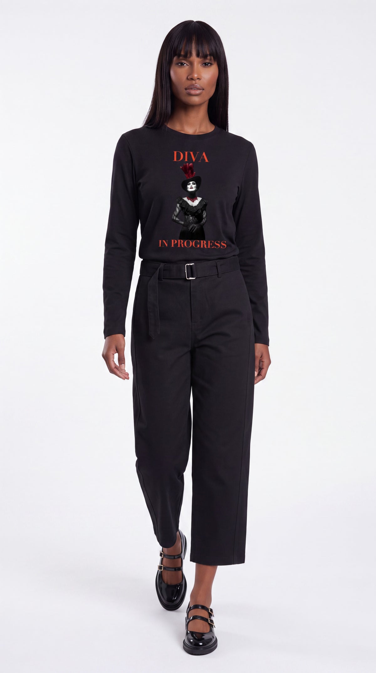 Unisex Heavyweight Long Sleeve Tee | DIVA IN PROGRESS