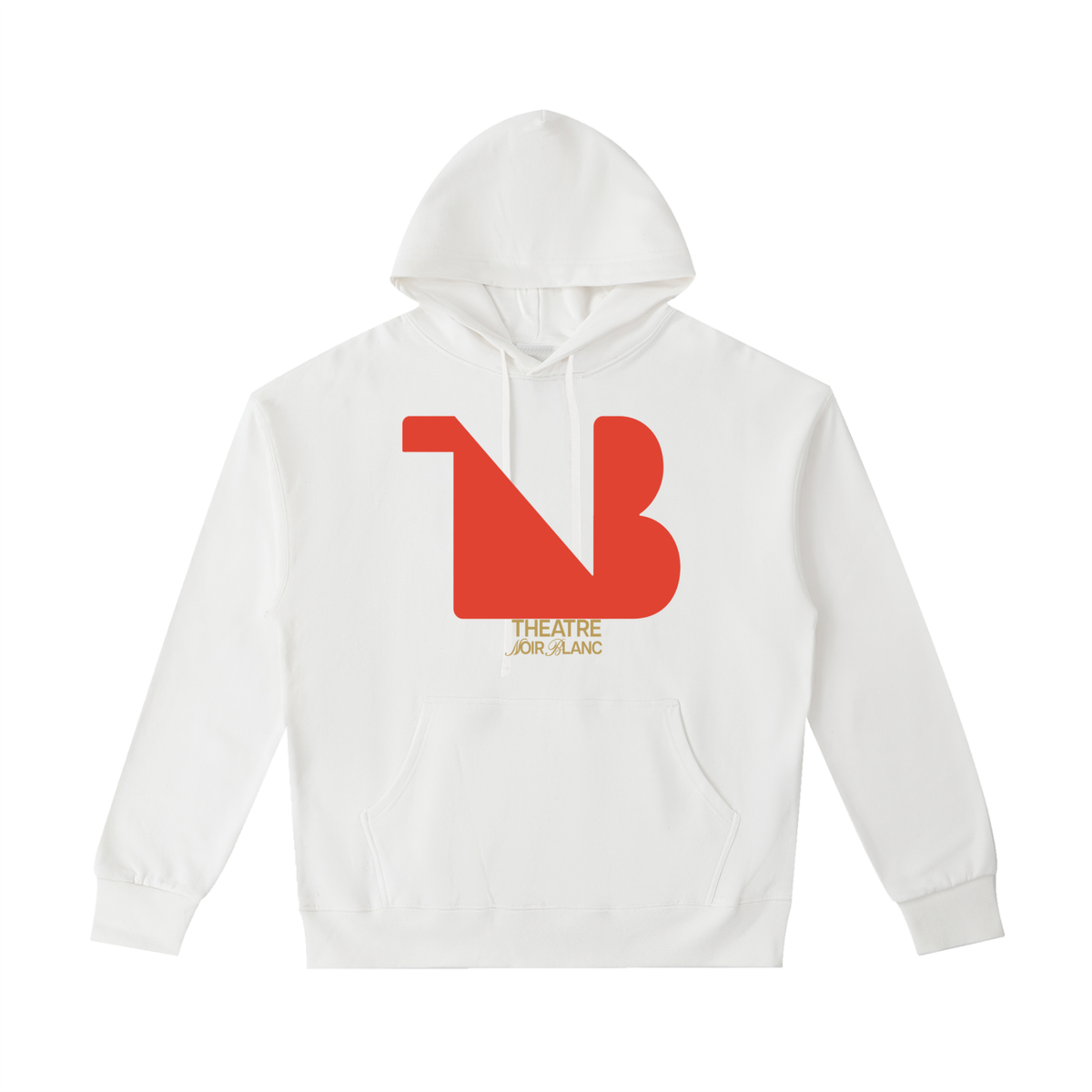 Unisex Heavyweight 100% Cotton Hoodie Red Logo