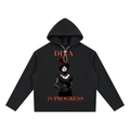 Oversized Fleece Hoodie — DIVA IN PROGRESS | Premium Noir Streetwear