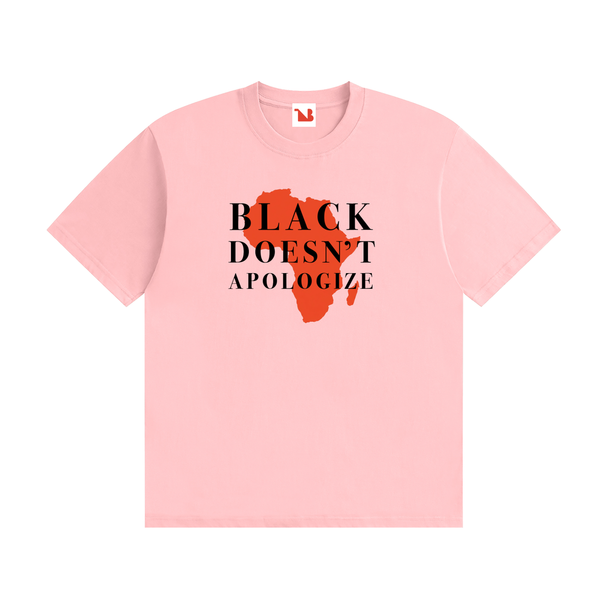 Unisex Seamless 100% Cotton Tee | BLACK DOESN'T APOLOGIZE