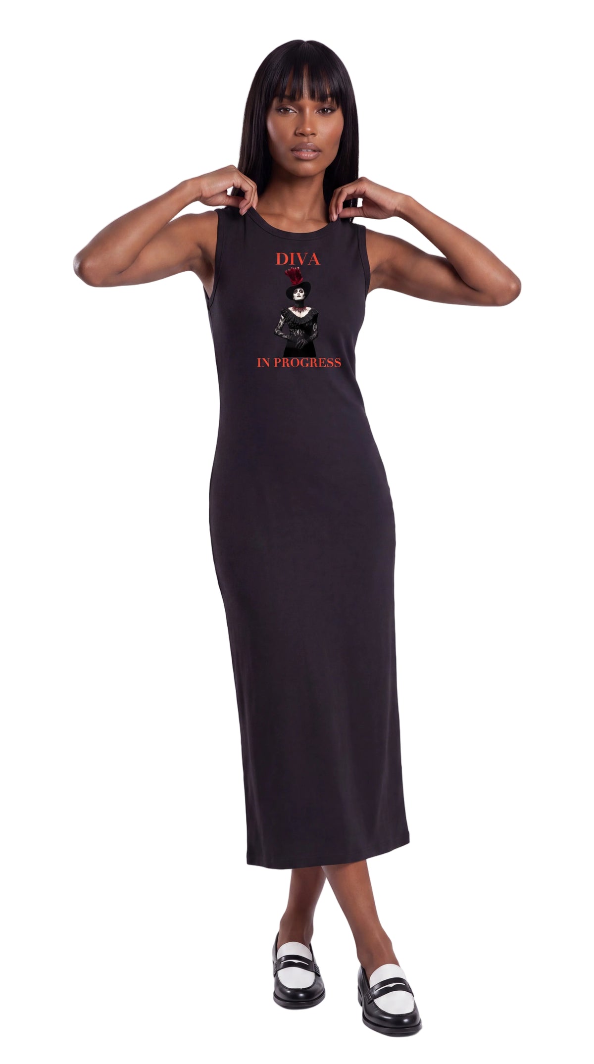 Women’s Ruched Sleeveless Dress | DIVA IN PROGRESS