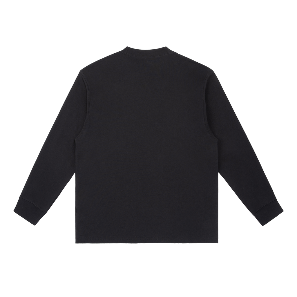 Unisex Loose Fit Long-Sleeve Crewneck Tee | BLACK DOESN'T APOLOGIZE