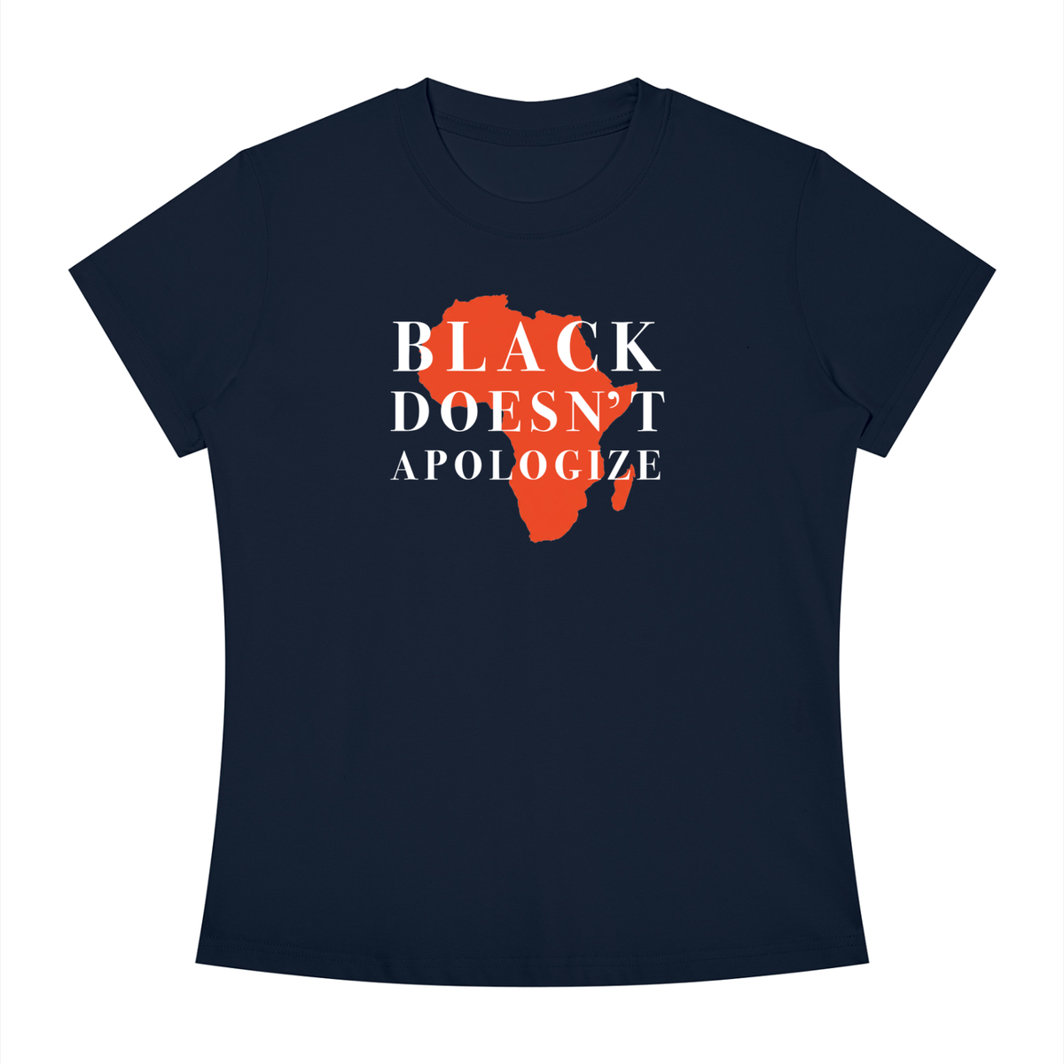 Women's Slim Fit Crewneck Tee | BLACK DOESN'T APOLOGIZE