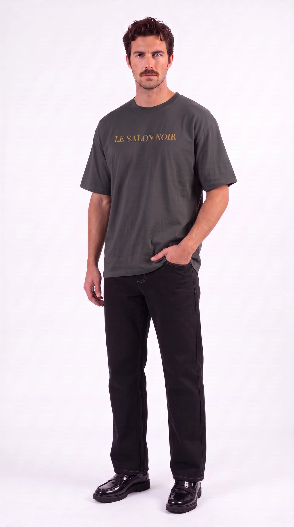 Unisex Heavyweight Oversized 100% Cotton T-Shirt | LE SALON NOIR