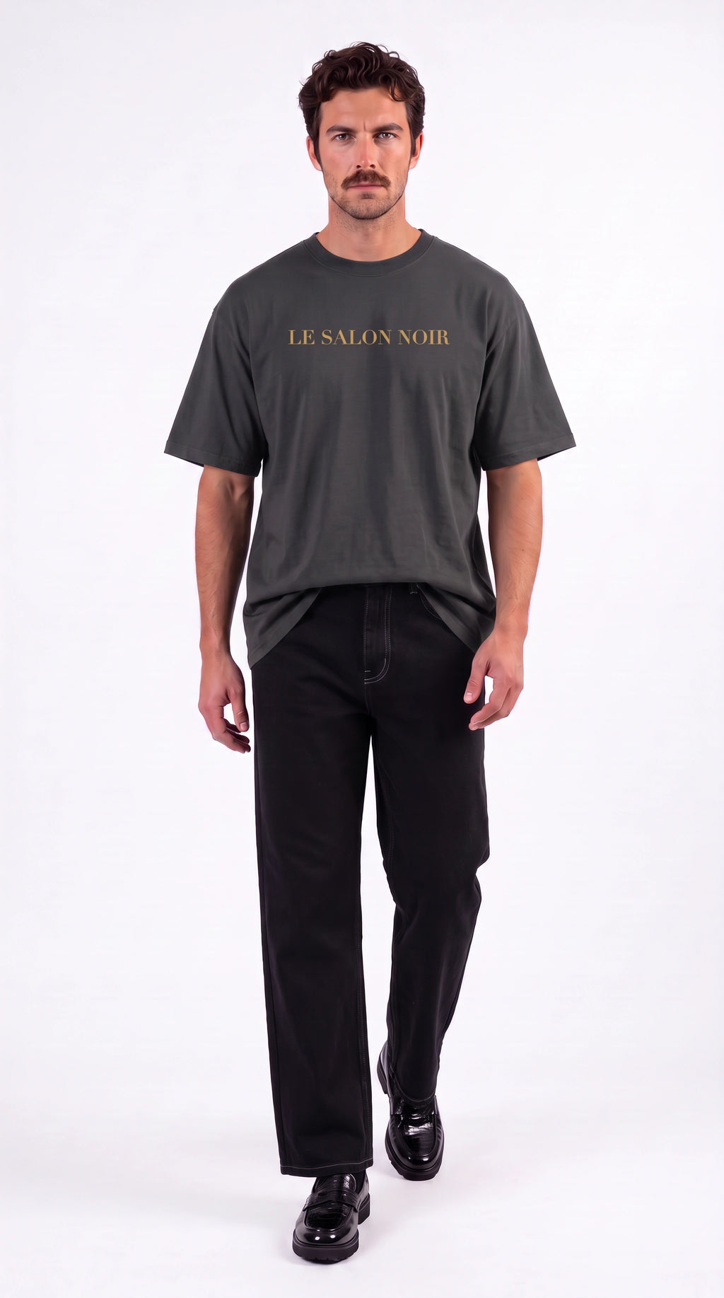 Unisex Heavyweight Oversized 100% Cotton T-Shirt | LE SALON NOIR