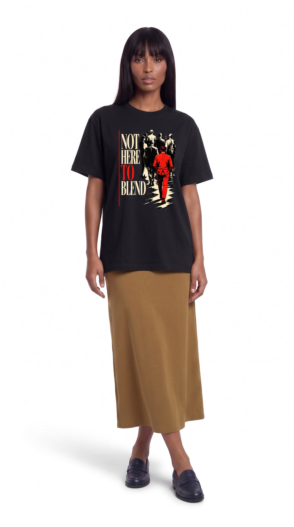 Unisex Seamless 100% Cotton Tee | NOT HERE TO BLEND