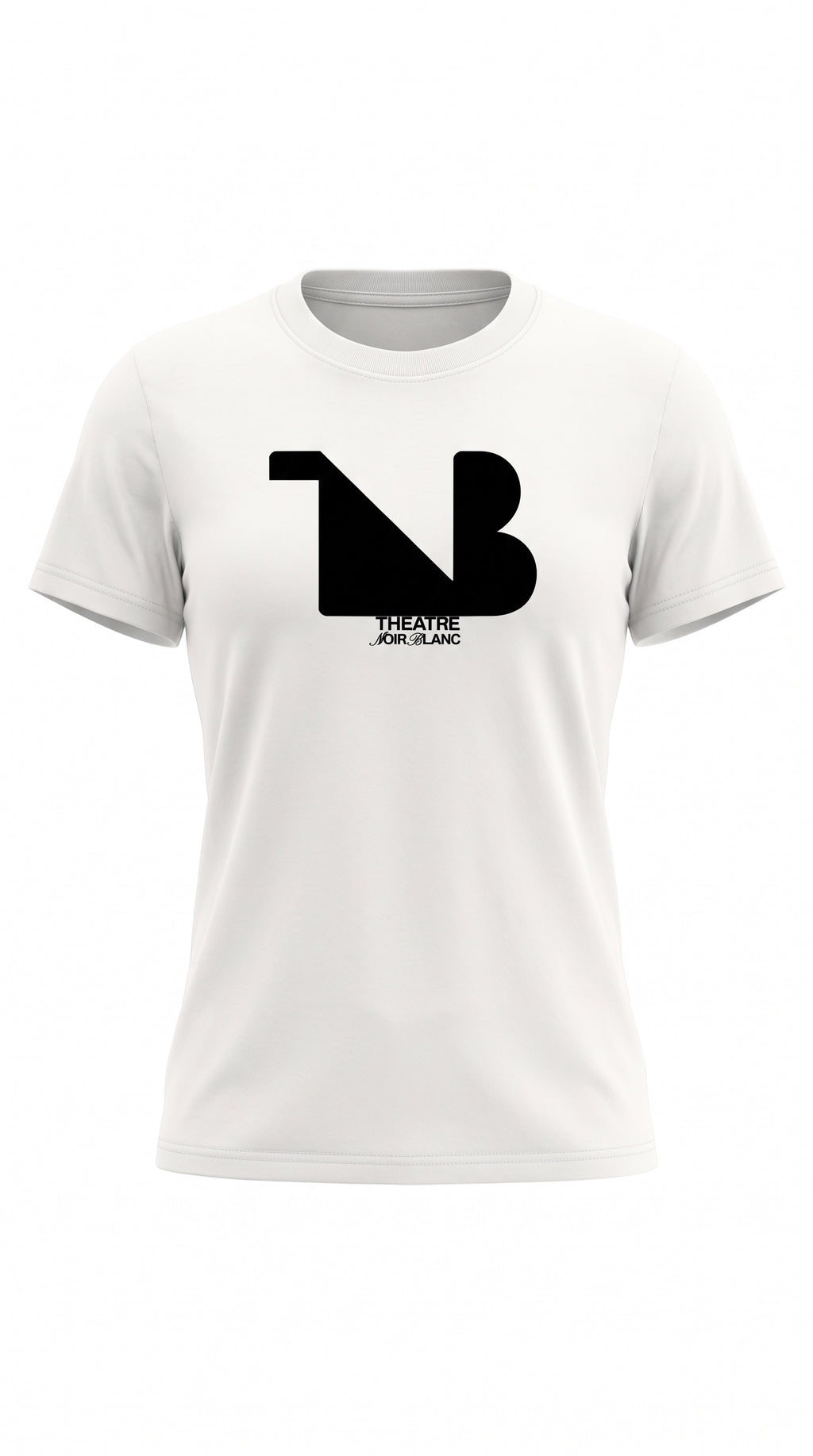 Women's Slim Fit Crewneck T-Shirt | THEATRE NOIR BLANC