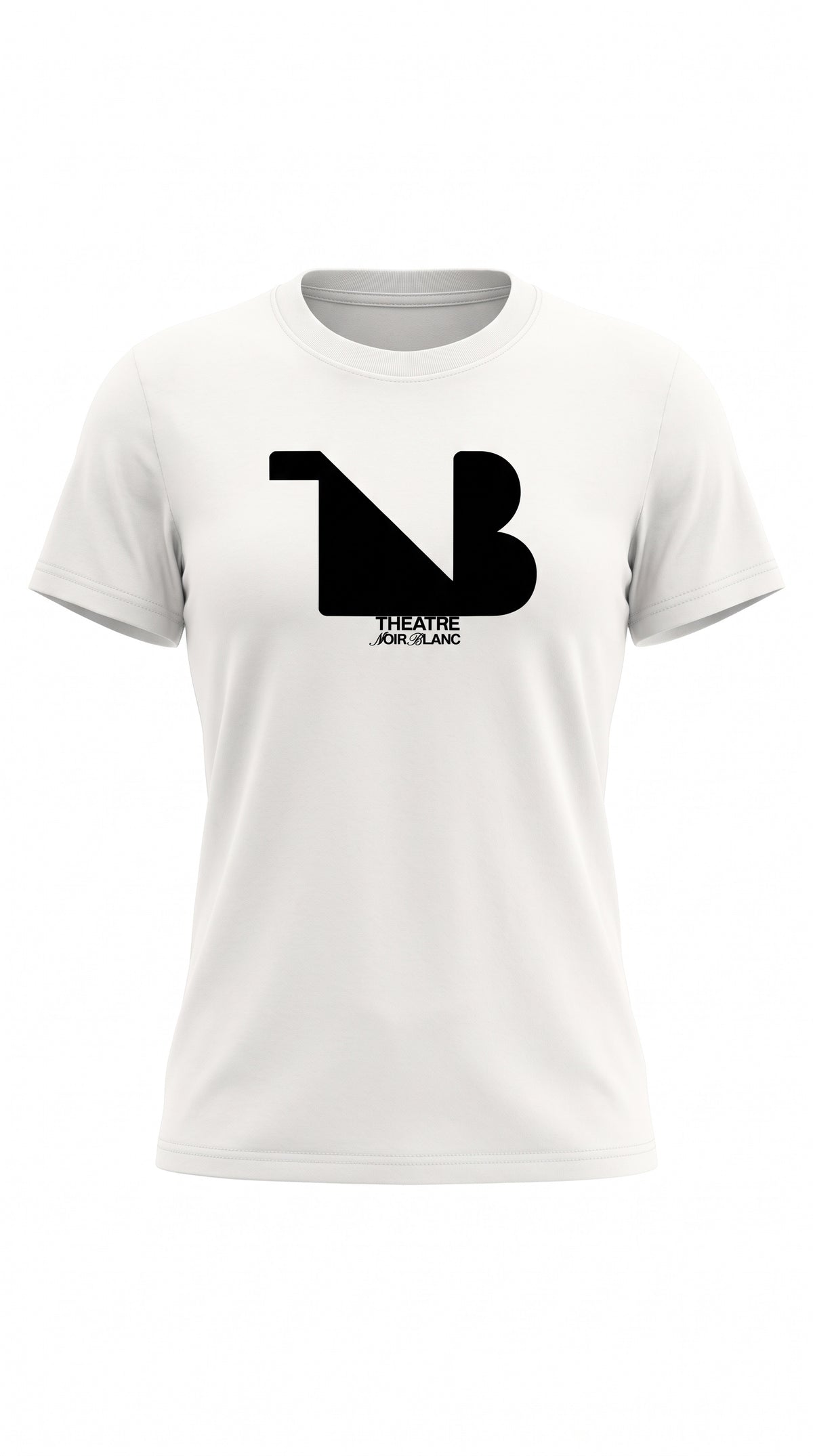 Women's Slim Fit Crewneck T-Shirt | THEATRE NOIR BLANC