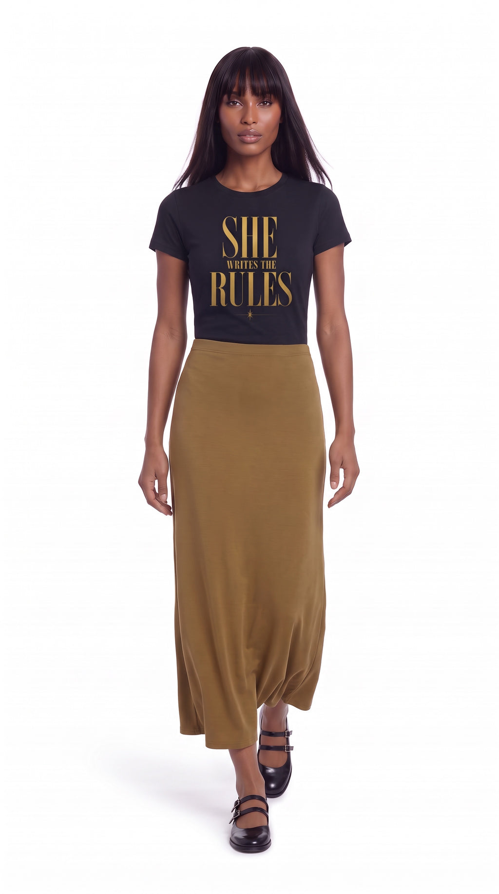 Women's Slim Fit Crewneck T-Shirt | SHE WRITES THE RULES