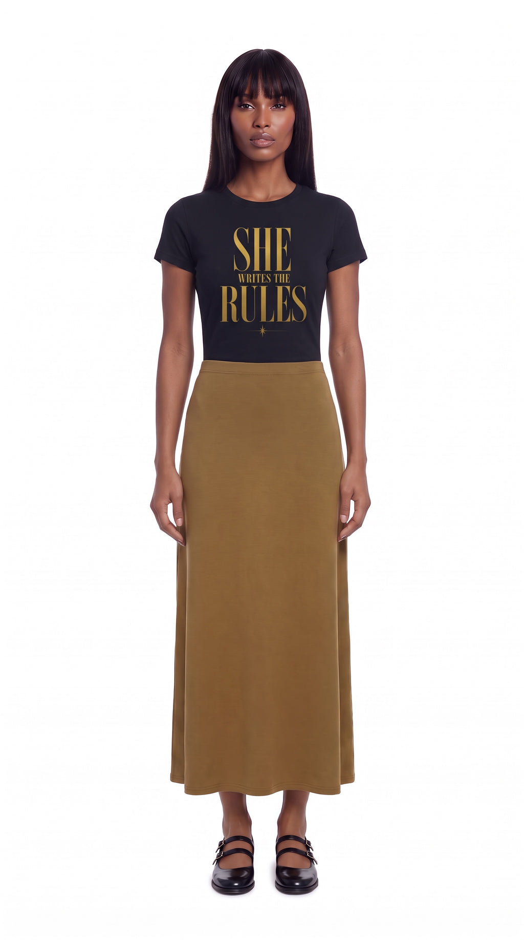 Women's Slim Fit Crewneck T-Shirt | SHE WRITES THE RULES