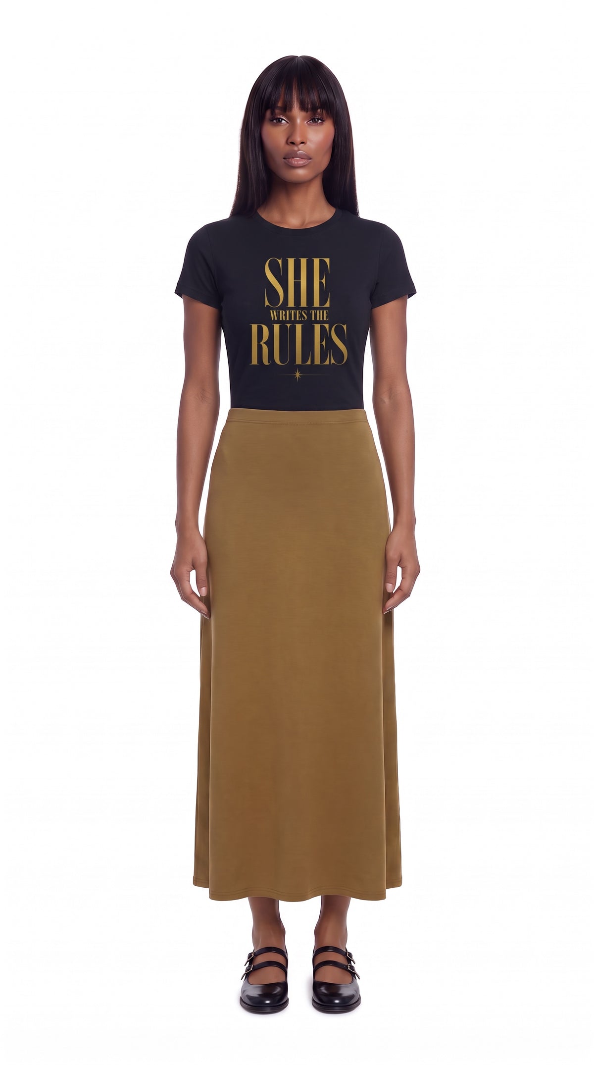 Women's Slim Fit Crewneck T-Shirt | SHE WRITES THE RULES