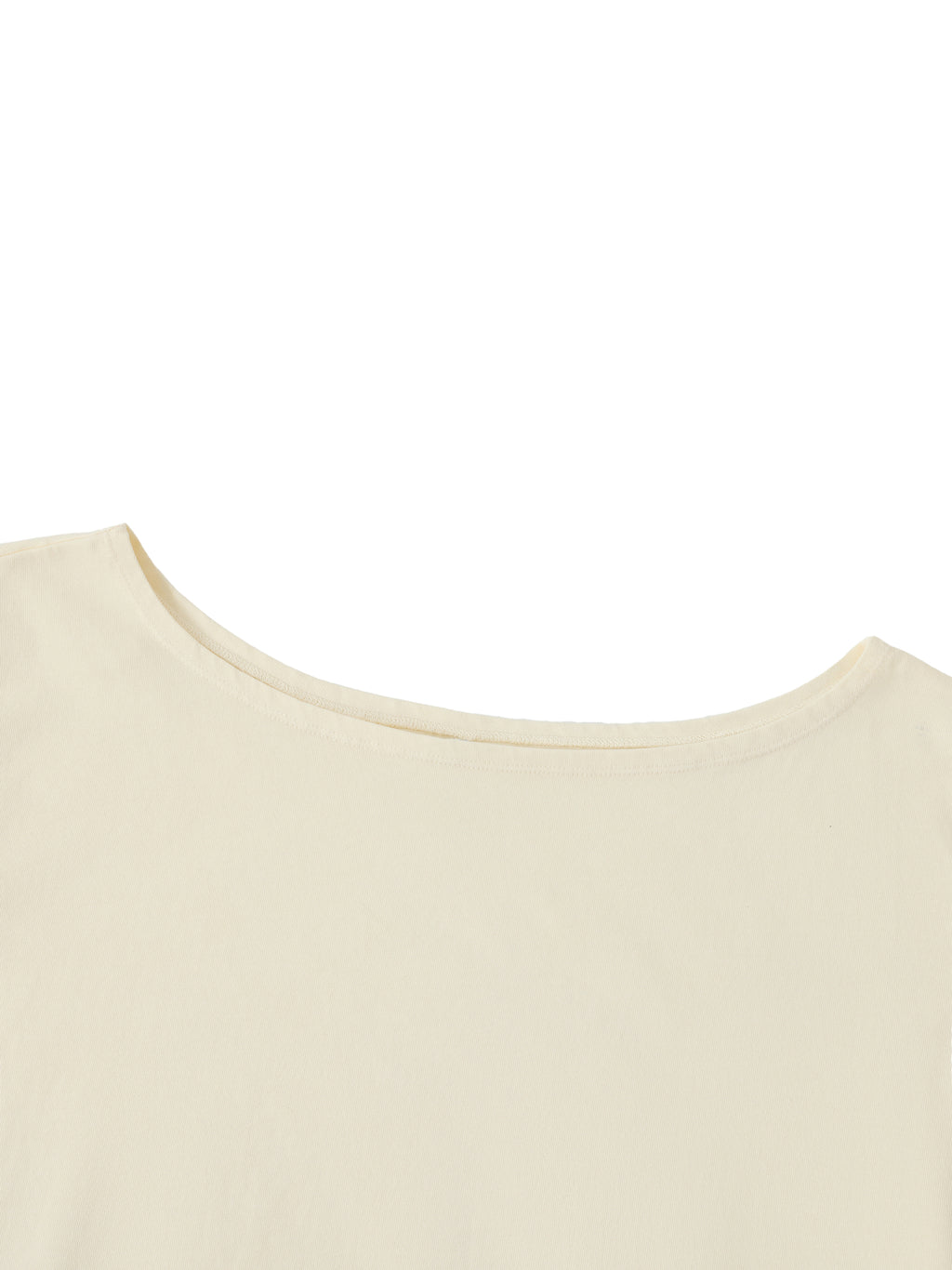 Off-Shoulder Rolled Hem 100% Cotton Crop Tee | SHE WRITES THE RULES