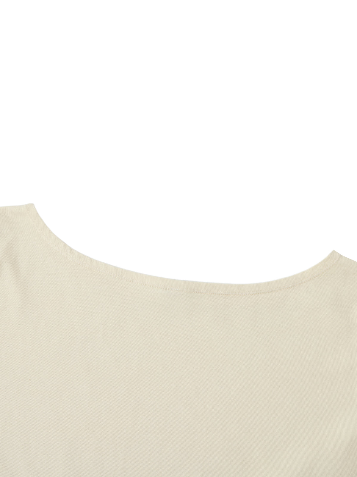 Off-Shoulder Rolled Hem 100% Cotton Crop Tee | SHE WRITES THE RULES