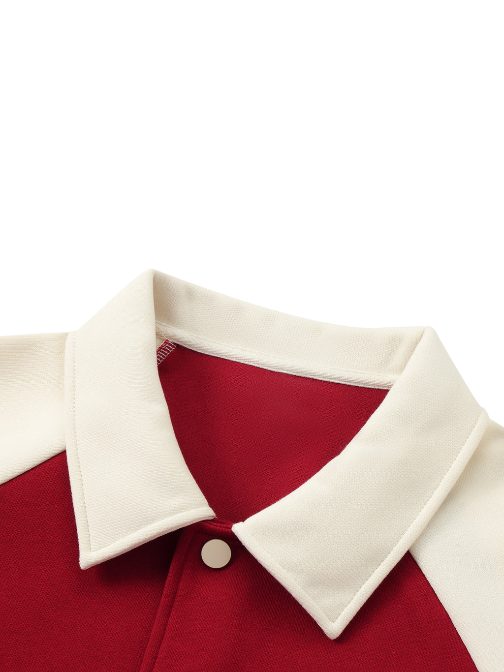 Unisex Contrast Raglan Sleeve Baseball Jacket