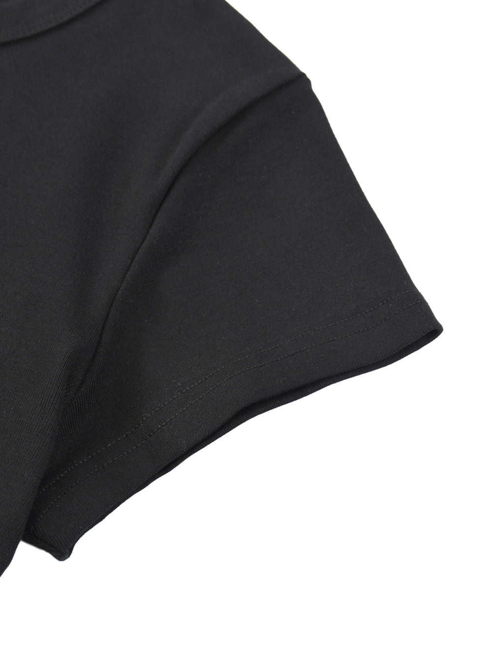 Women's Cropped Crewneck Tee | LESS SHAME MORE SEQUINS Red Logo