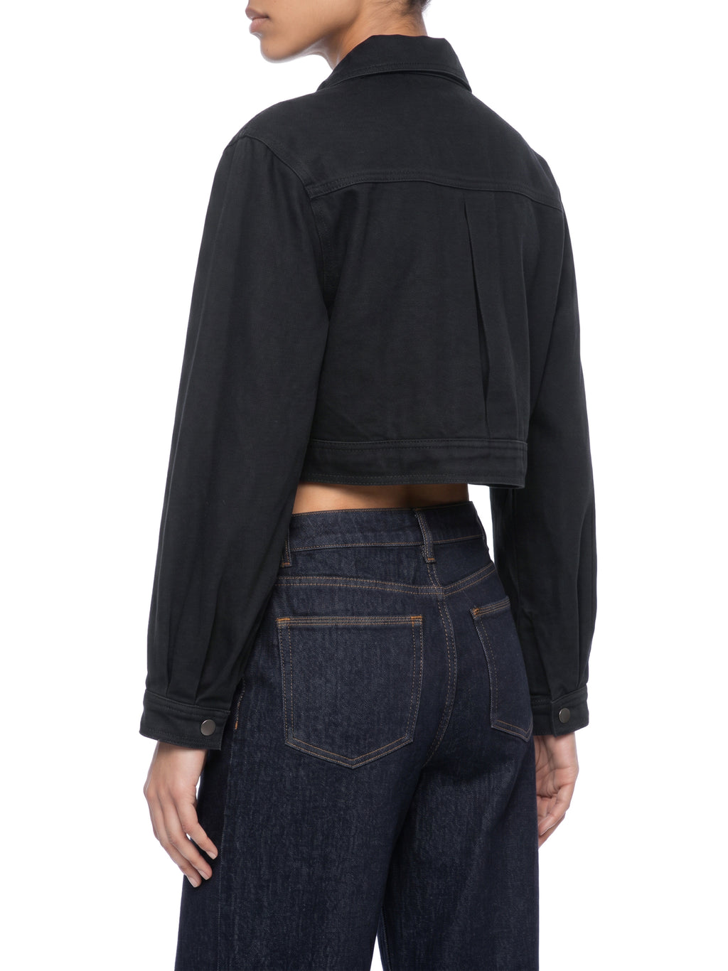 Women’s Crop Denim Jacket | LES ÉTOILES NOIRES
