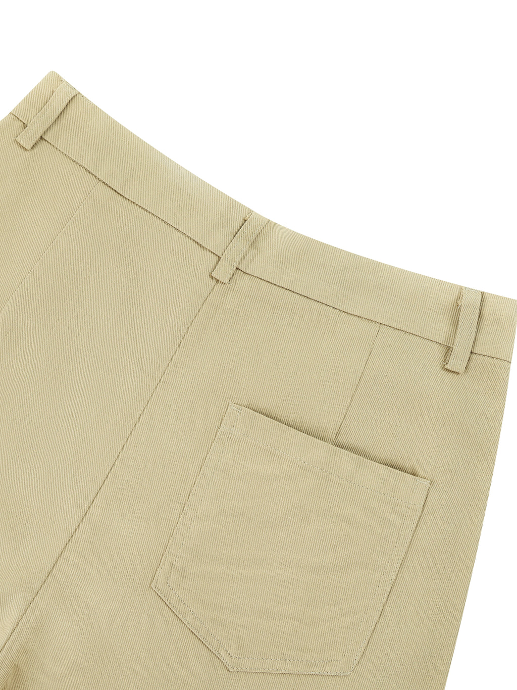 Tencel Wide-Leg Cuff Trousers Apricot