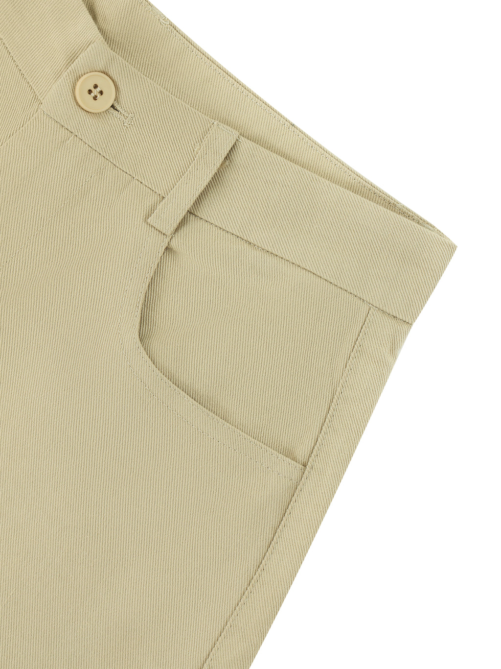 Tencel Wide-Leg Cuff Trousers Apricot